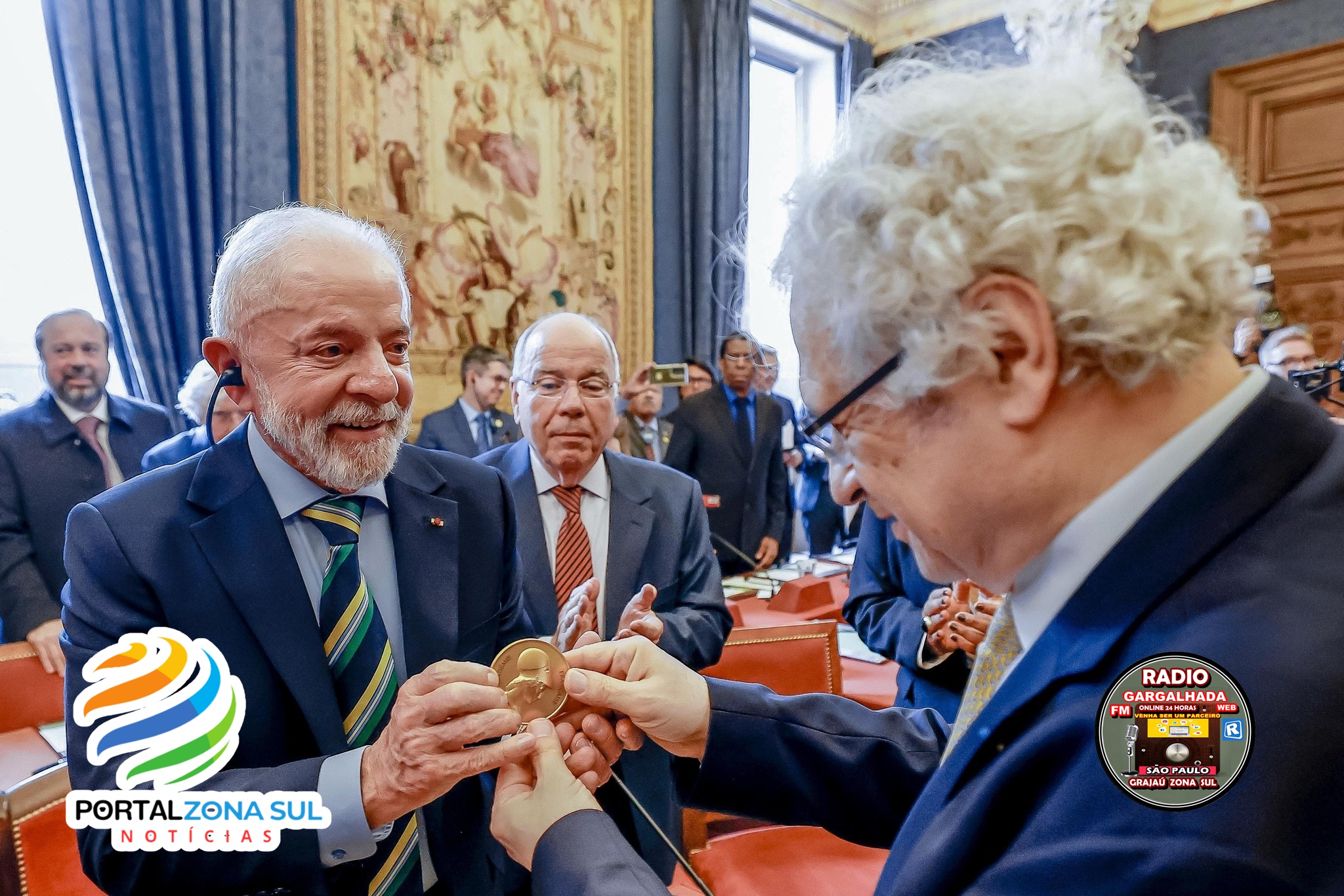 LULA  homenageado pela Academia Francesa