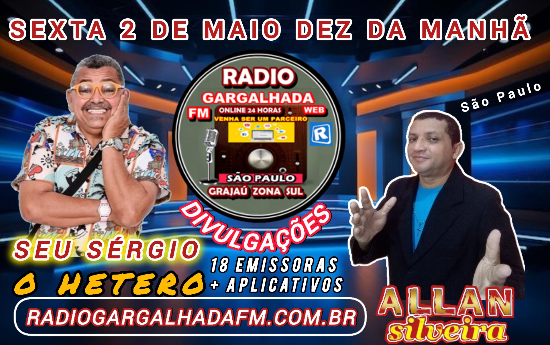 ALLAN SILVEIRA ENTREVISTA O HUMORISTA SEU SERGIO O HETERO