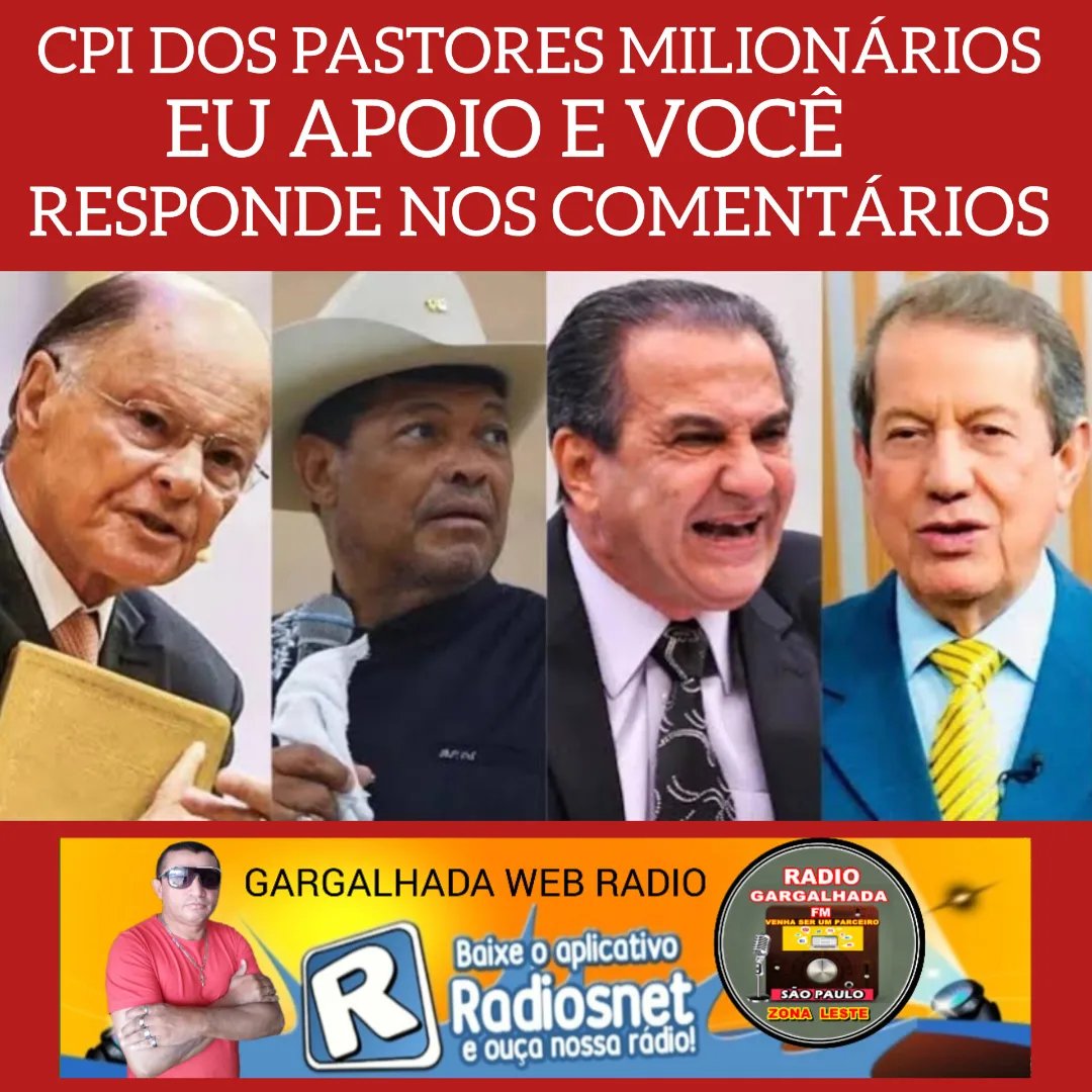 CPI DOS PASTORES MULTIMILIONARIOS GANHA PEDIDOS NA INTERNET