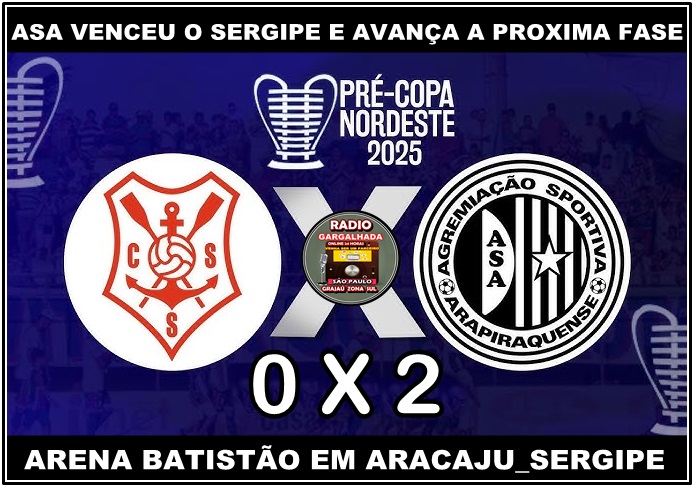 ASA  DE  ARAPIRACA  AL VENCEU O SERGIPE E AVANÇOU NA COPA DO NORDESTE 2024