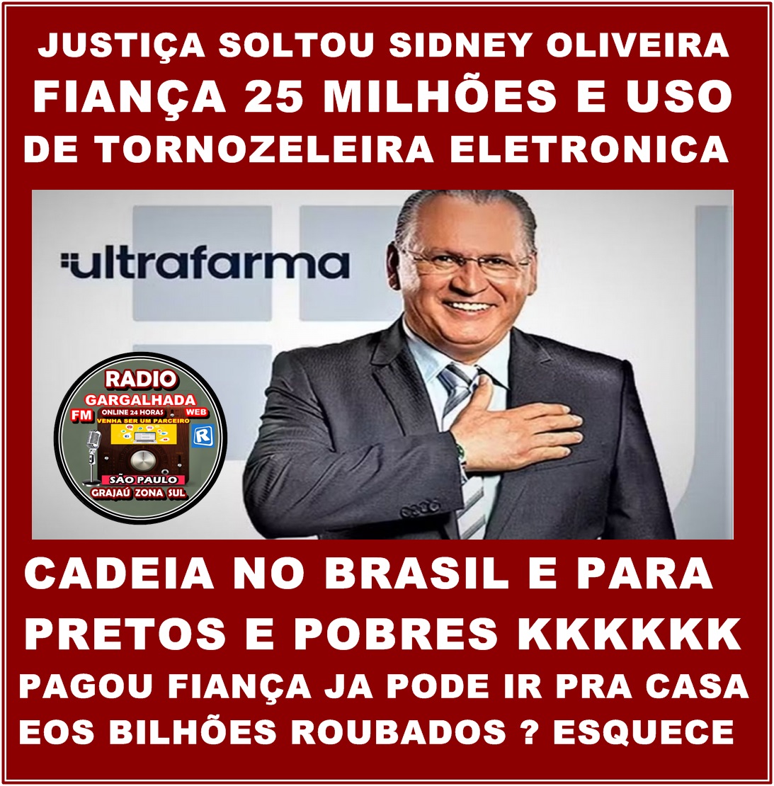 SIDNEY OLIVEIRA PAGOU 25 MILHÕES E JÁ ESTA SOLTO